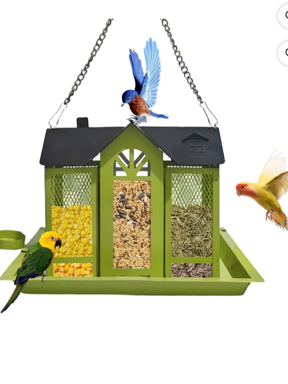 Outdoor Metal Mesh Wild Bird Feeder House